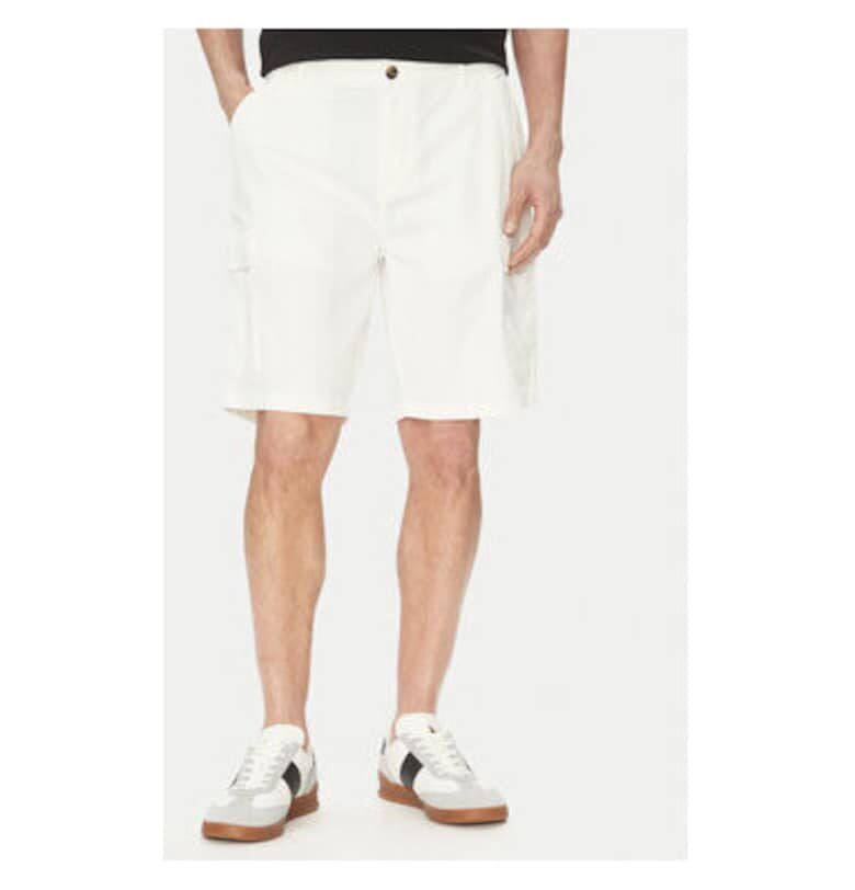 Мъжки шорти  TW536 - Памук - Бял - Бял LA MARTINA