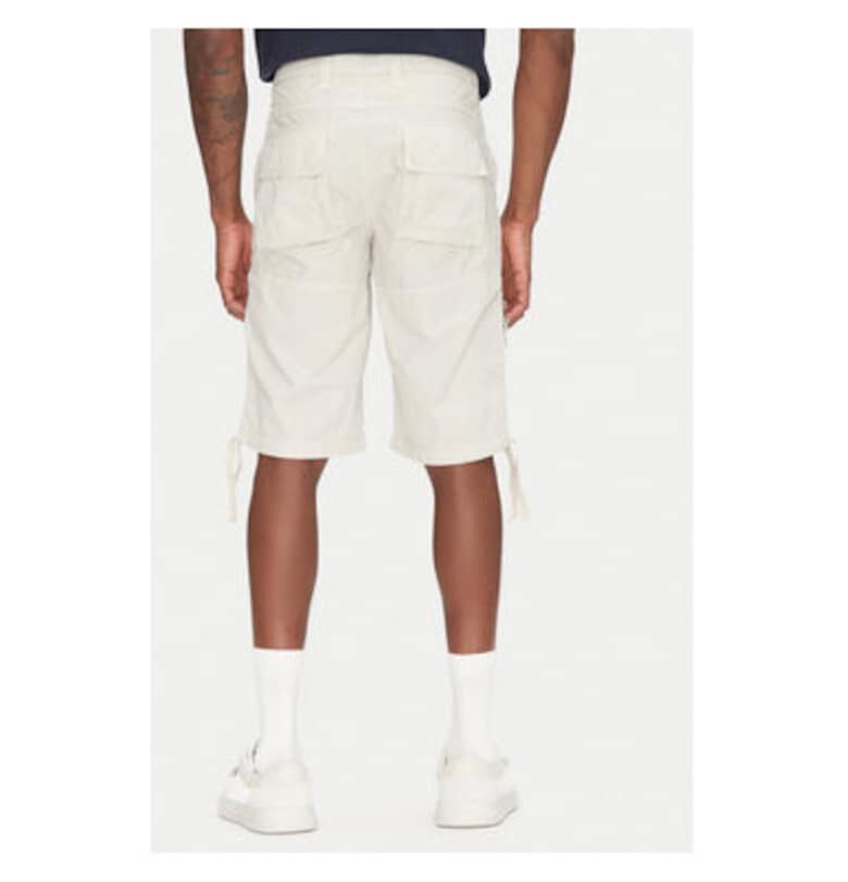 Мъжки шорти  памук - екрю - Екрю Aeronautica Militare