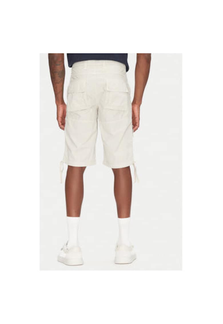 Мъжки шорти памук - екрю - Екрю Aeronautica Militare