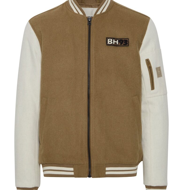 Мъжко бомбър яке -  301509899 - Полиестер - Кафяво - Кафяв BLEND