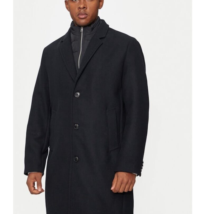 Мъжко палто -  30-303046 - Черно - Полиестер/Вълна LINDBERGH