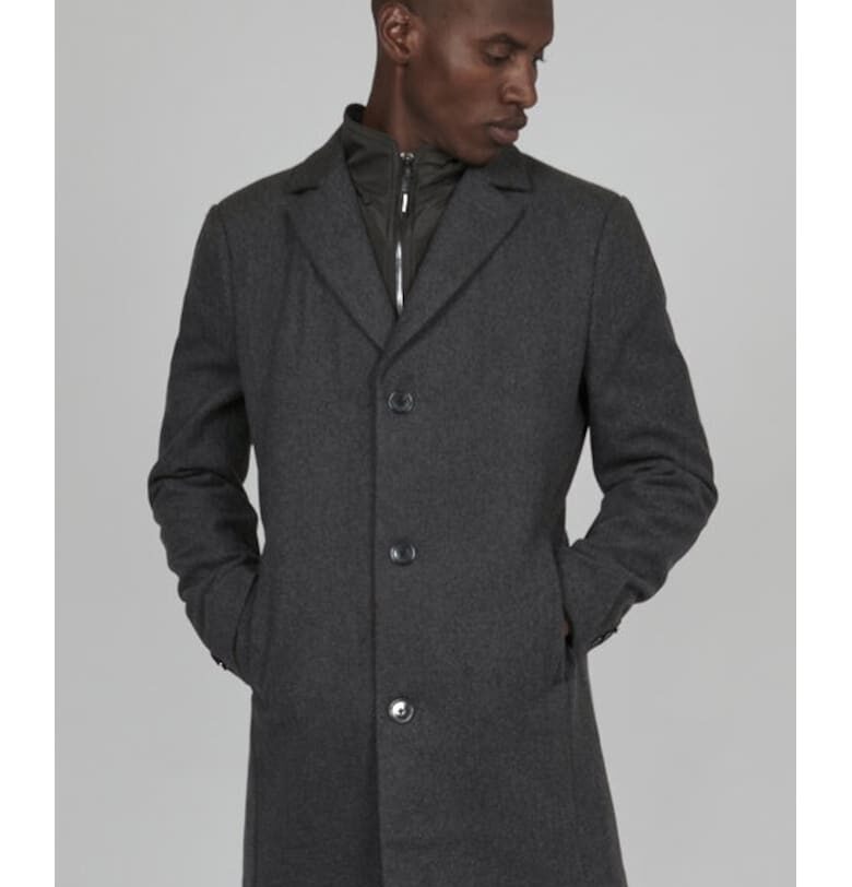 Мъжко палто -  90057 - Вълна - Сиво Matinique