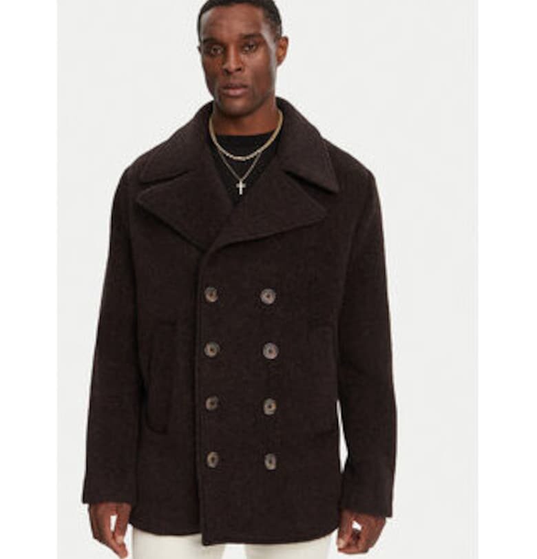 Мъжко палто - Dolce Gabbana - кафяво - вълна - Кафяв Dolce  Gabbana