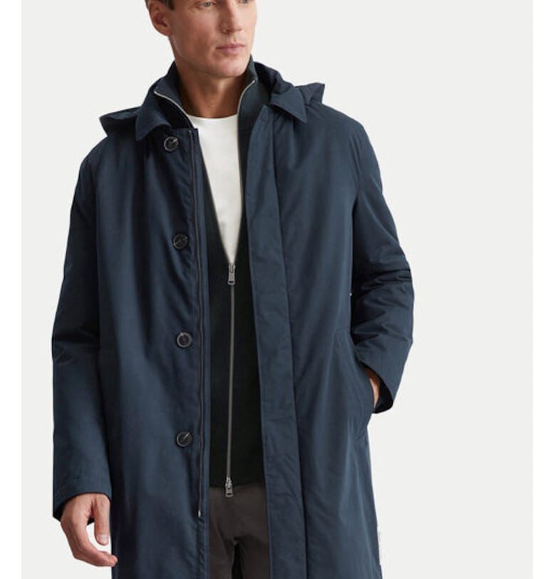 Мъжко палто - Marc O'Polo - 304376337 - Полиестер/Памук/Полиамид - Син - Син marc o polo