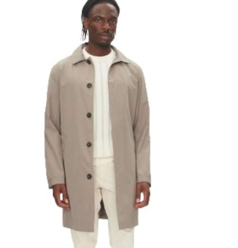 Мъжко палто -  полиестер - бежово - LINDBERGH