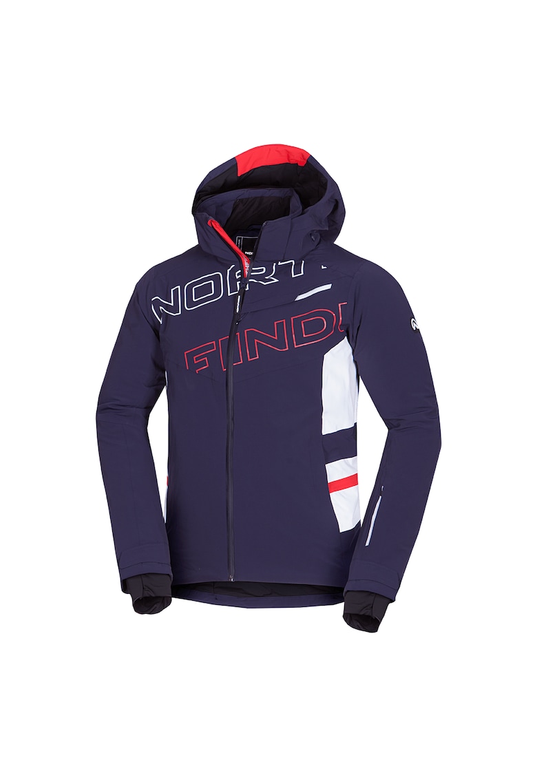 Мъжко ски яке Primaloft Eco 10K/10K Damien - Червен/Стоманено синьо NORTHFINDER