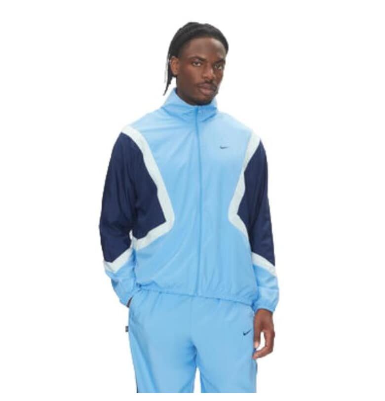 Мъжко спортно яке -  FZ0248 412 - полиестер - синьо Nike