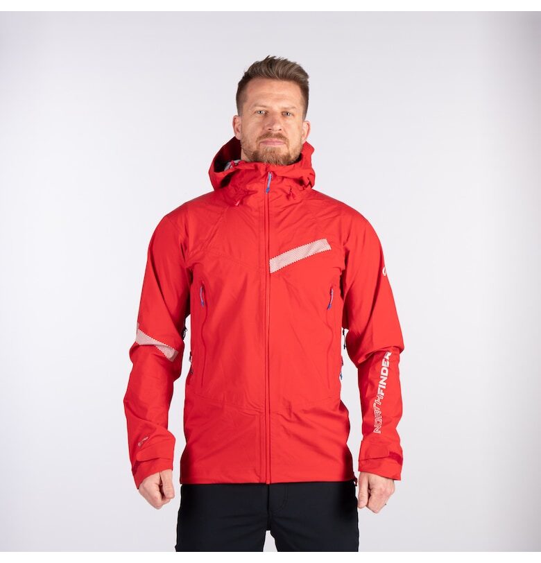Мъжко хардшел яке с мембрана 20K/20K Pertex®Shield Draci - Червен NORTHFINDER