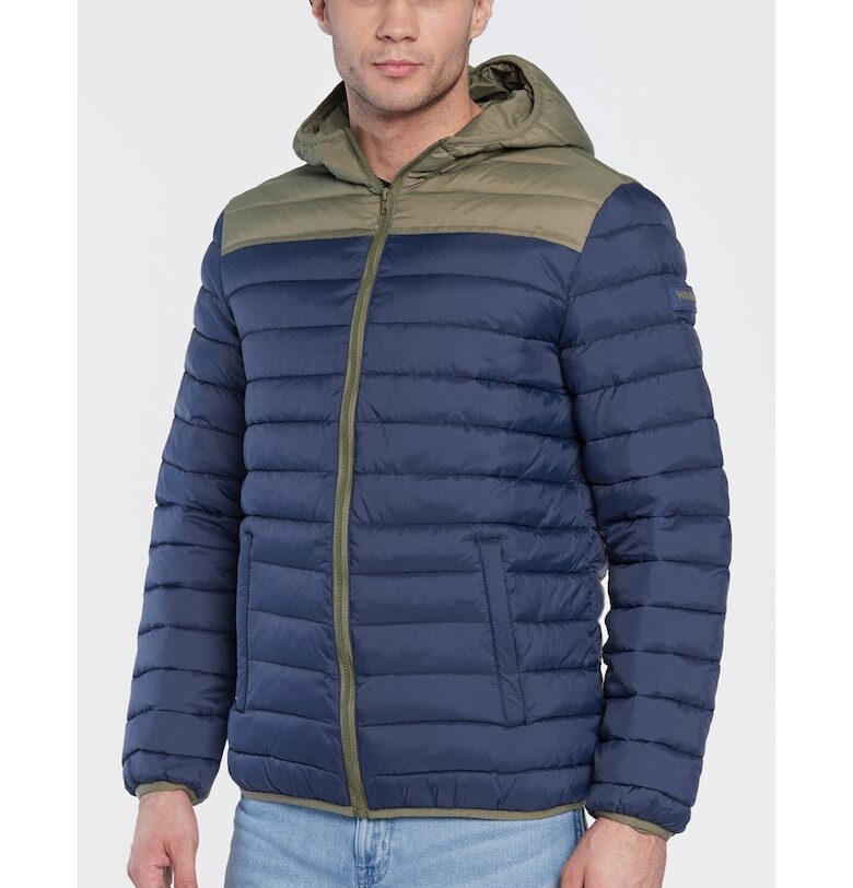 Мъжко яке -  301289418 - Полиамид - Морско синьо - Тъмносин Wrangler