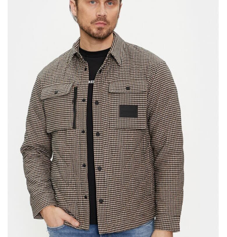 Мъжко яке -  303190705 - Полиамид - Кафяв - Кафяв Replay