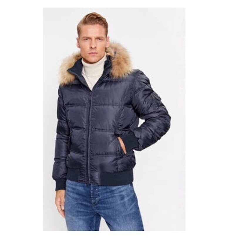 Мъжко яке -  303225575 - Полиестер - XL INTL - Син BOMBOOGIE