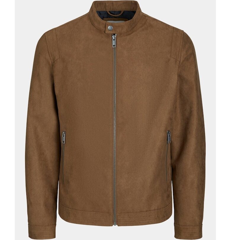 Мъжко яке -  303260705 - Кафяво - Еко кожа Jack  Jones