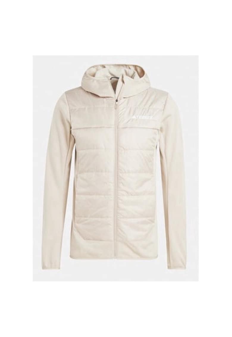 Мъжко яке - 303455224 - Рециклиран полиестер - Бежово - Бежов adidas