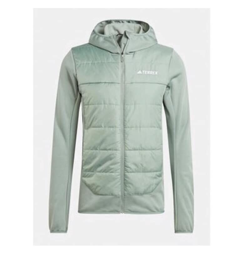 Мъжко яке -  303455231 - Рециклиран полиестер - Зелено - Зелен adidas