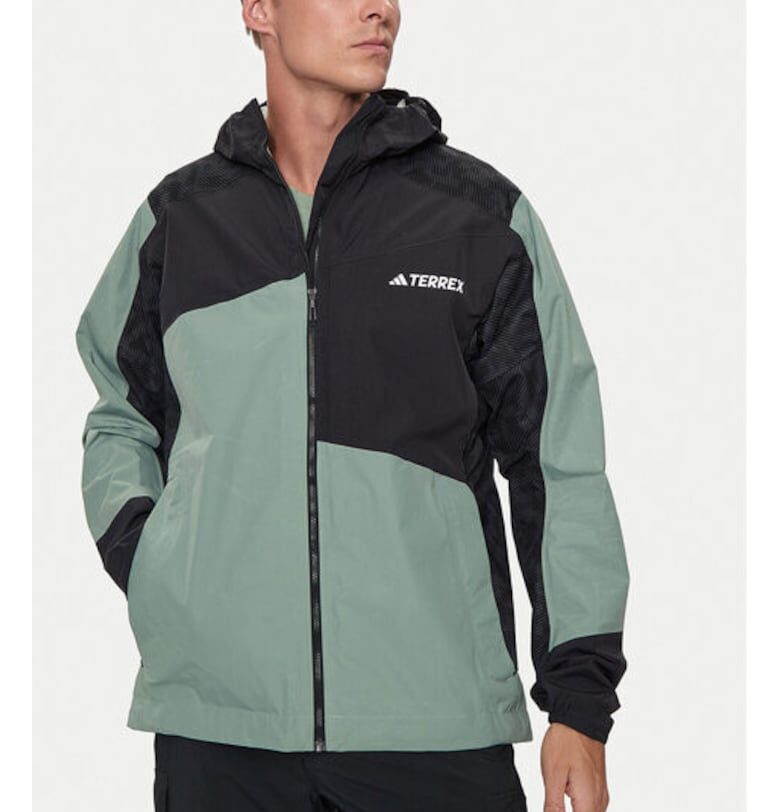 Мъжко яке -  303461324 - Полиамид - Зелено - Зелен adidas