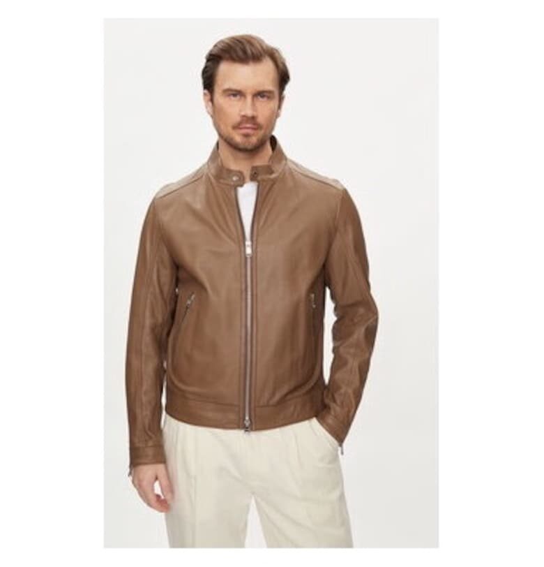 Мъжко яке  303641047 - Естествена кожа - 56 EU - Кафяв BOSS