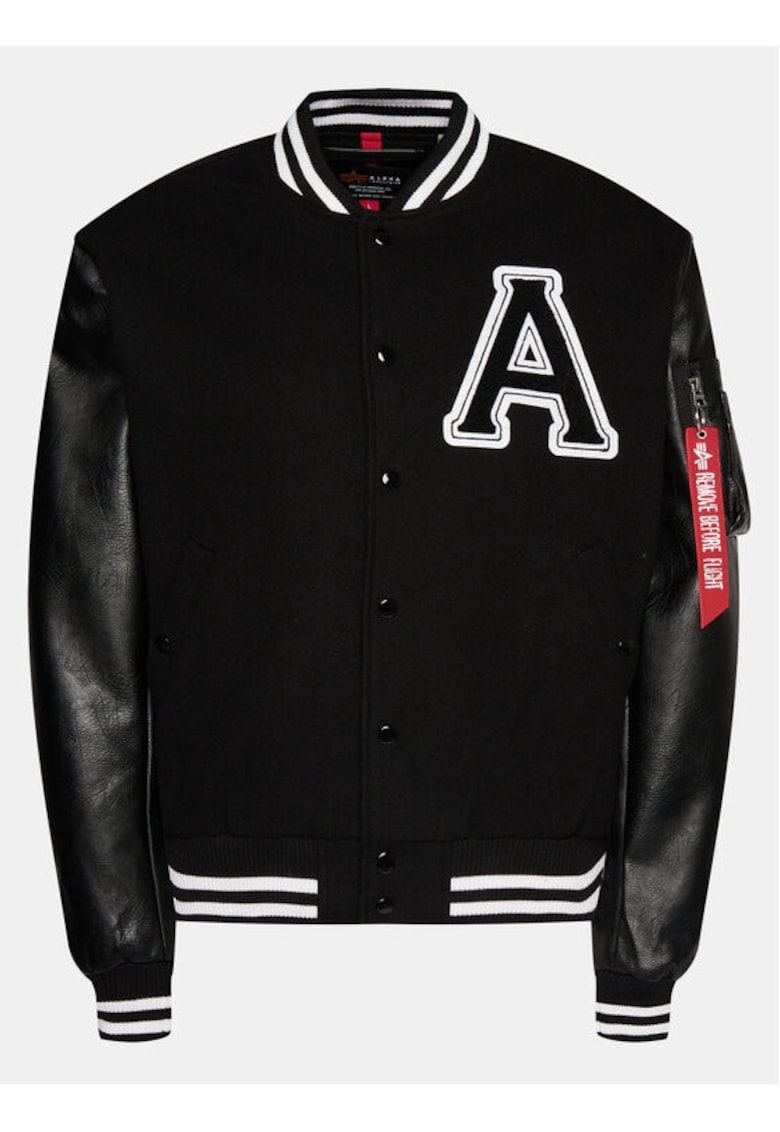 Мъжко яке - 303862992 - Полиестер - Черно - Черен ALPHA INDUSTRIES