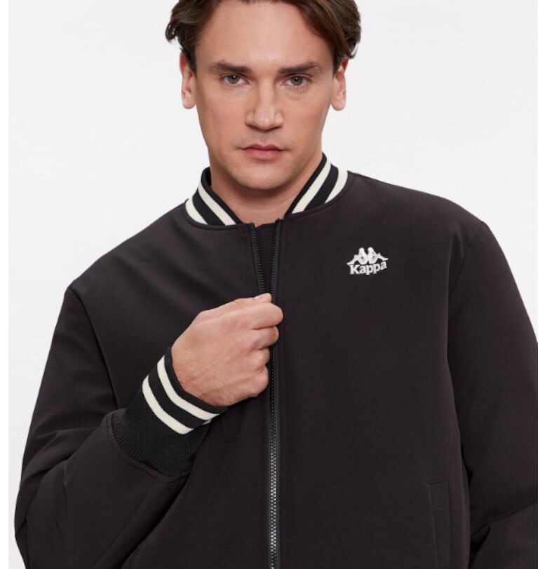 Мъжко яке -  303899653 - Полиестер - Черно Kappa