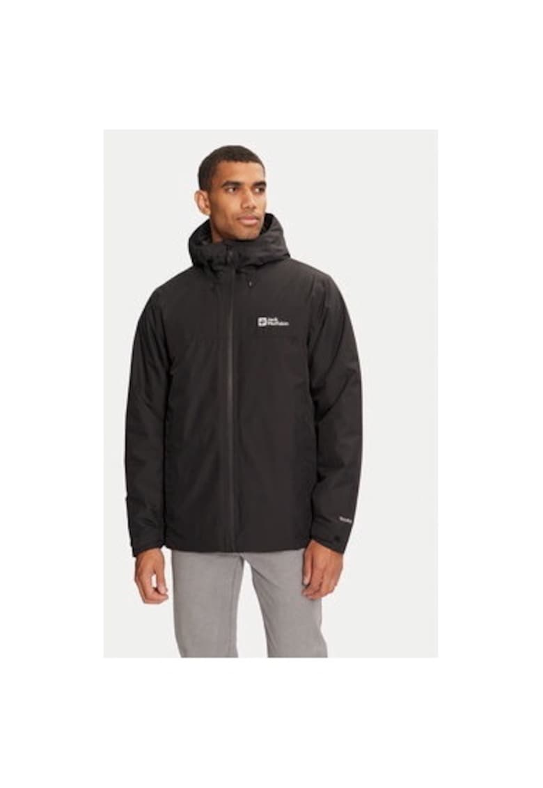 Мъжко яке - 303953362 - Рециклиран полиестер - Черно - Черен Jack Wolfskin