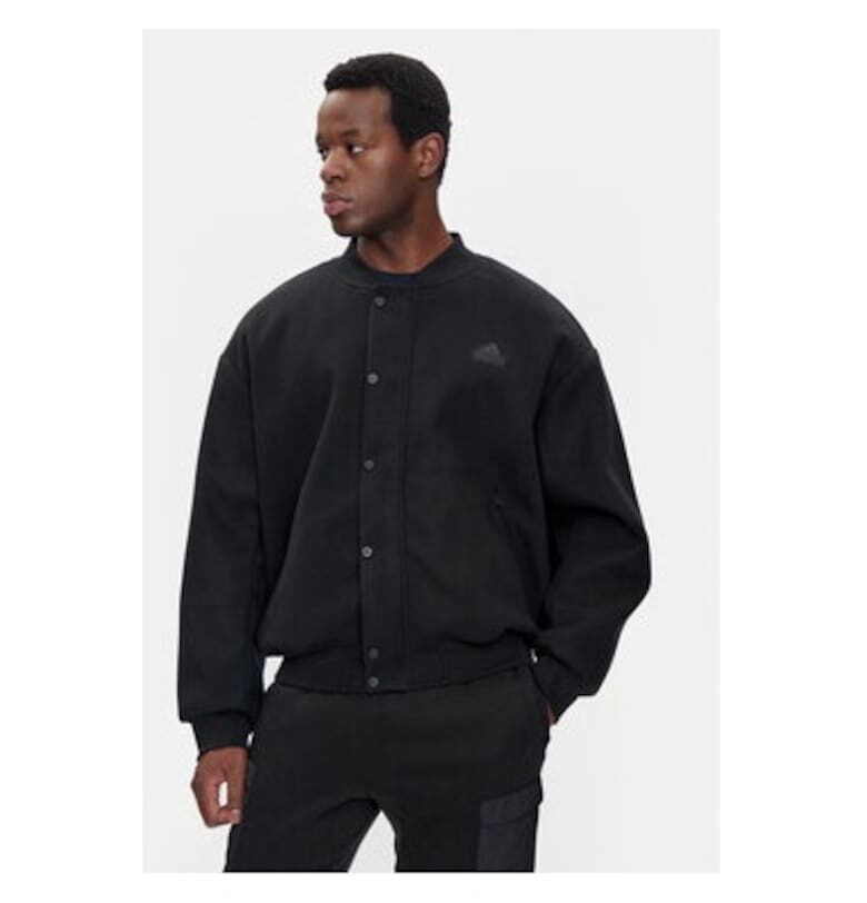 Мъжко яке -  303986414 - Рециклиран полиестер/Памук - Черно - Черен adidas