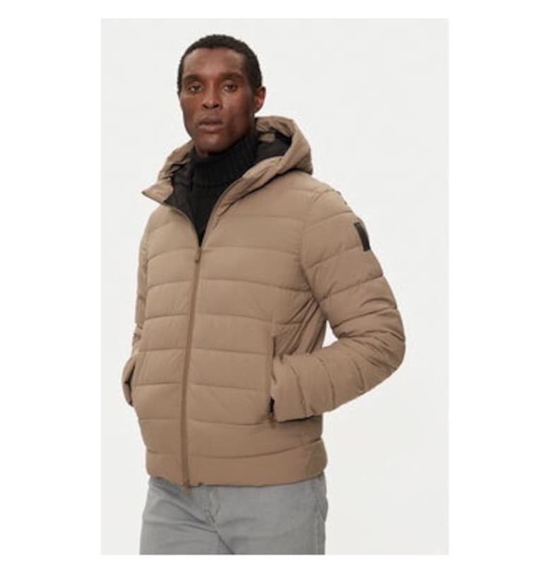 Мъжко яке -  304198793 - Полиестер/Еластомер - Кафяв BOMBOOGIE