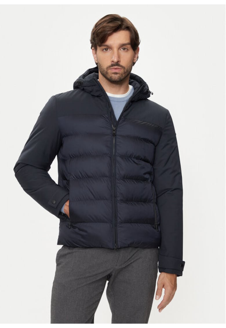 Мъжко яке - 304203275 - Полиестер - Син - Син Geox