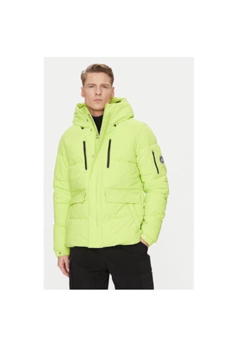 Мъжко яке - 304215421 - Полиестер - Зелено - Зелен Save The Duck