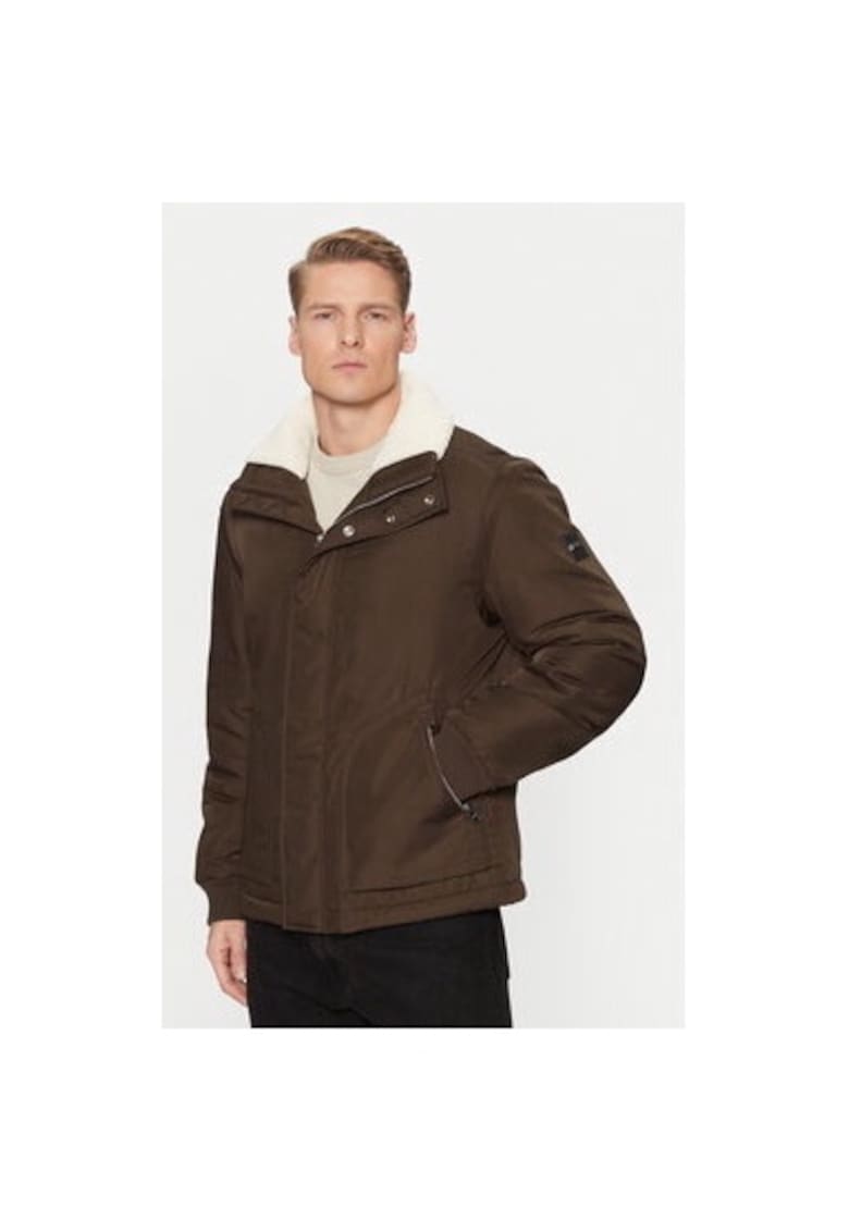 Мъжко яке - 304237850 - Рециклиран полиестер - Зелено - Зелен BOSS