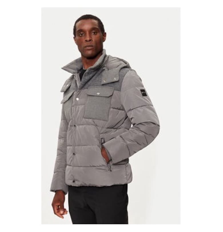 Мъжко яке -  304238017 - Полиестер - Сив - Сив BOSS