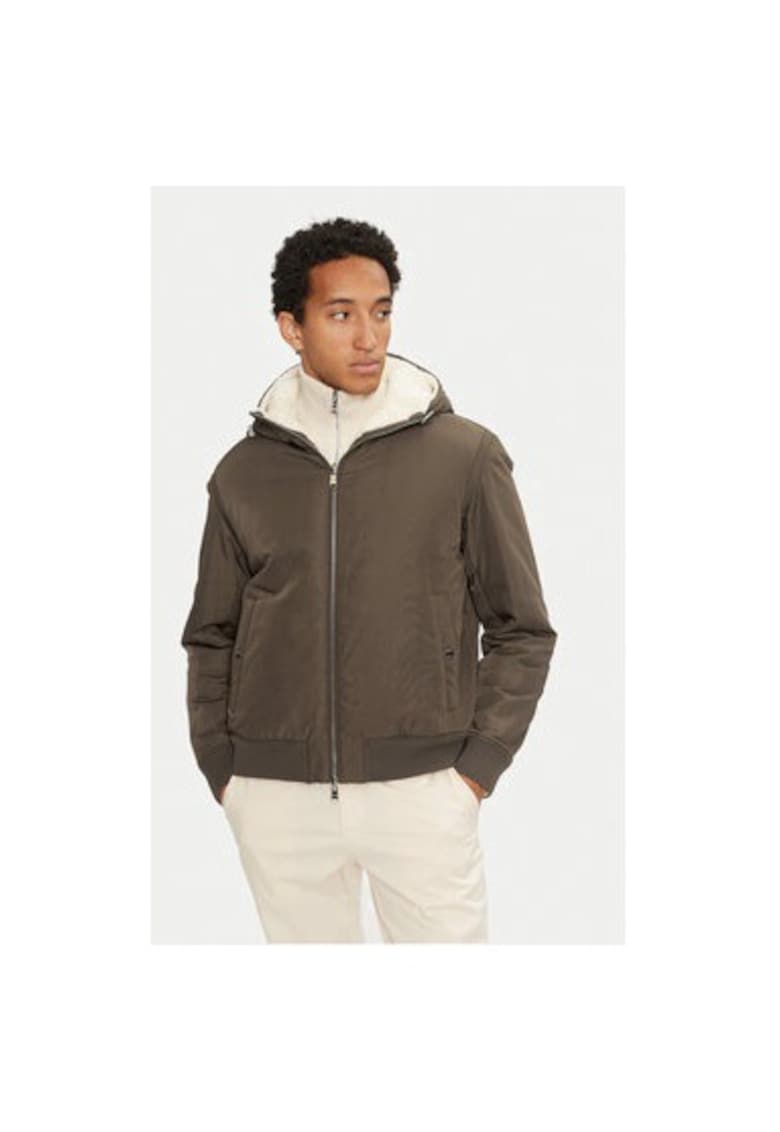 Мъжко яке - 304238260 - Полиестер - Зелено - Зелен BOSS