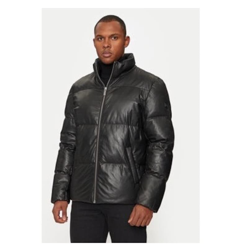 Мъжко яке -  304305009 - Естествена кожа - Черно - Черен Karl Lagerfeld