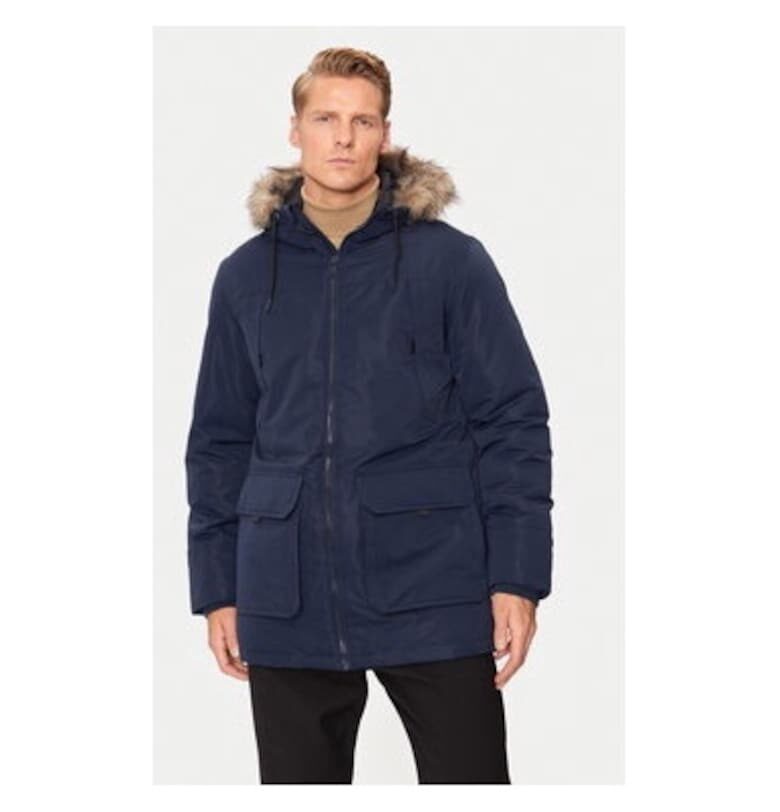 Мъжко яке -  304514302 - Полиестер - Син - Син Jack and Jones