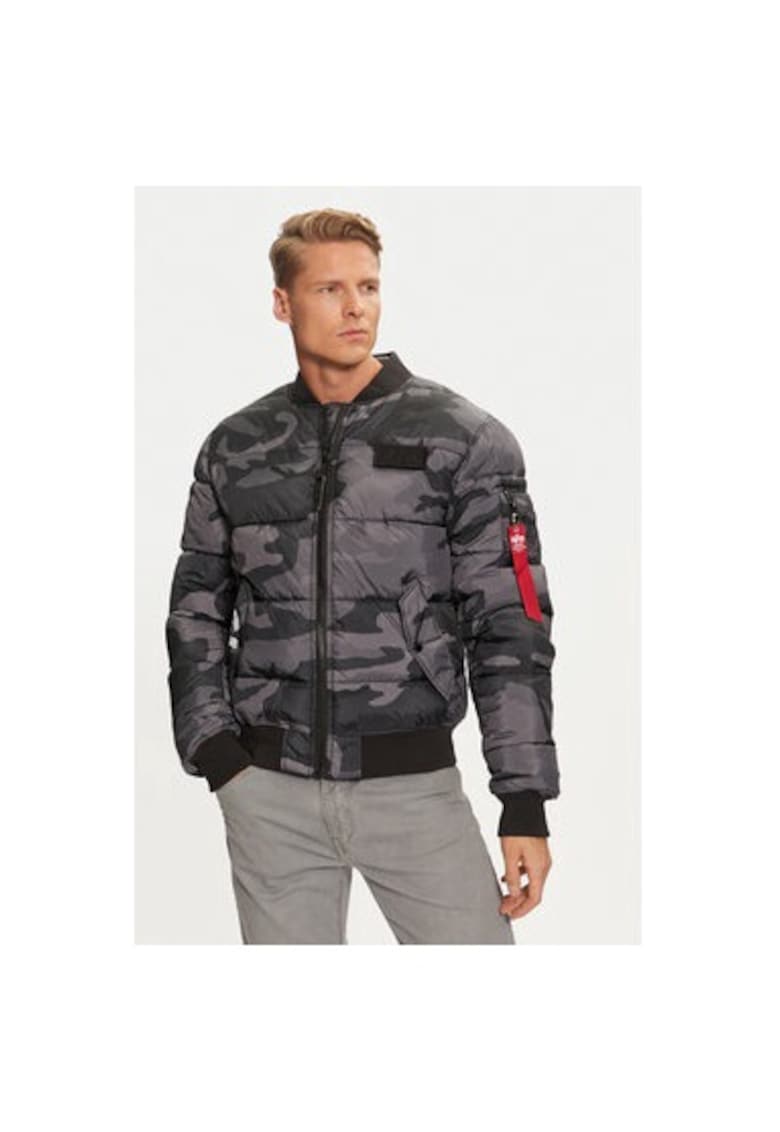 Мъжко яке - 304543654 - Полиестер - Черно - Черен ALPHA INDUSTRIES