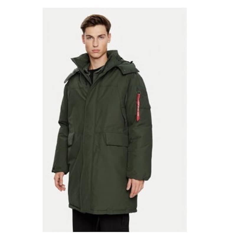 Мъжко яке -  304544040 - Памук/Найлон - Зелено - Зелен ALPHA INDUSTRIES