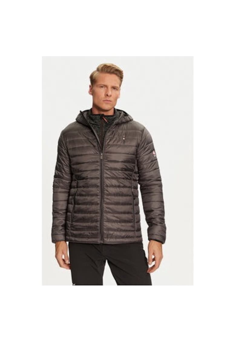 Мъжко яке - 304555077 - Рециклиран полиестер - Сив - Сив Aulp