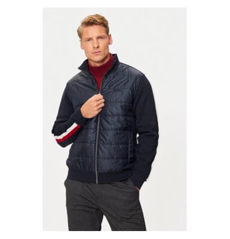 Мъжко яке -  304695094 - Полиестер/Модал/Памук - Синьо - Син Hechter Paris