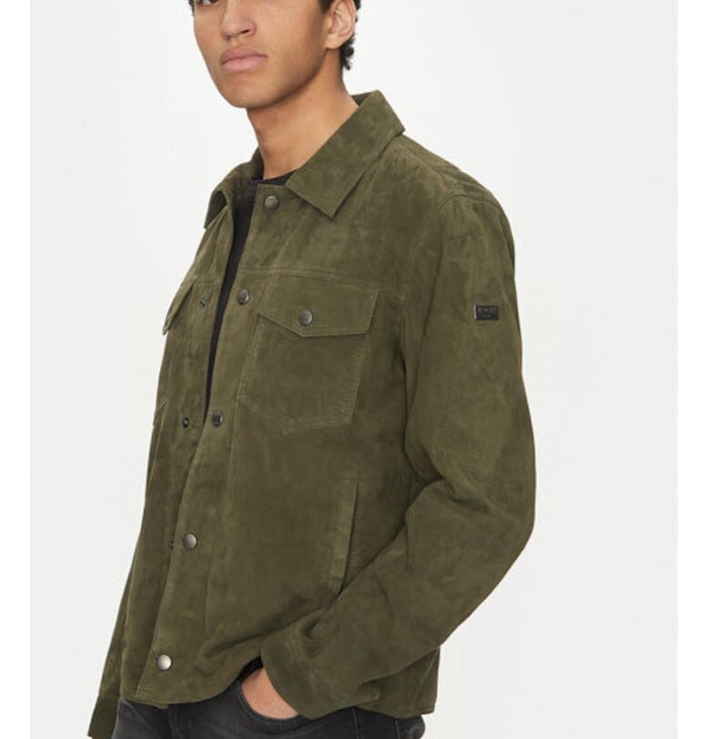 Мъжко яке -  305152404 - Естествена кожа - Зелено - Зелен JOOP Jeans