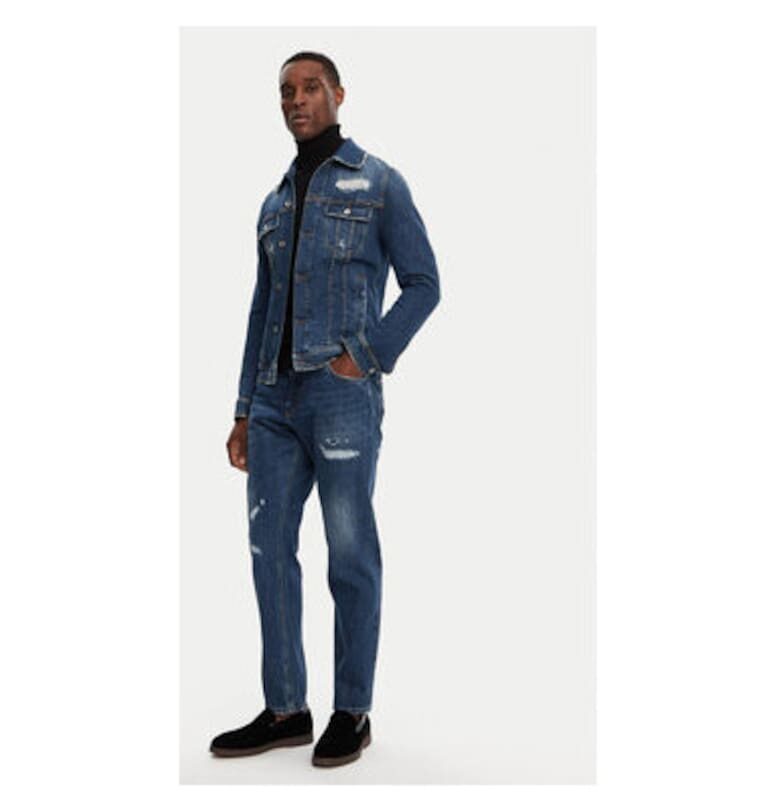 Мъжко яке -  305314925 - Памук - Еластан - Син - Син Dolce  Gabbana