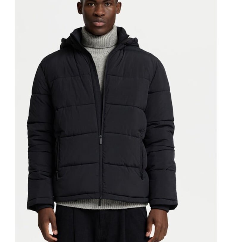 Мъжко яке -  Cooper 16089957 - Черно - Найлон Selected Homme