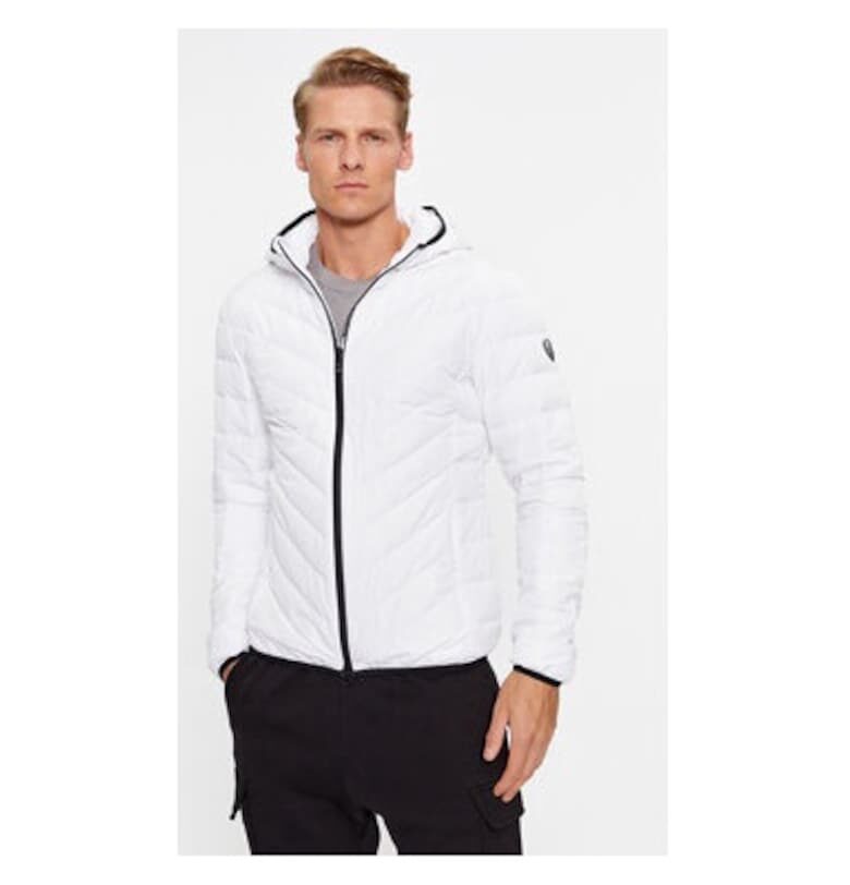 Мъжко яке - Emporio Armani  303081768 - Полиестер - Бял EA7
