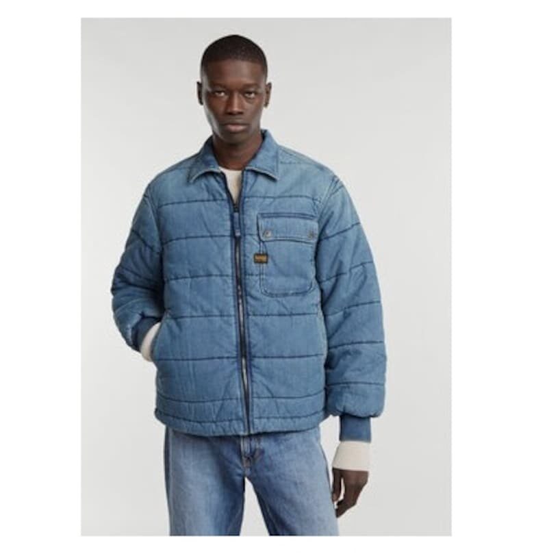 Мъжко яке - G Star Raw - 304421990 - Памук - Син - Син G-Star RAW