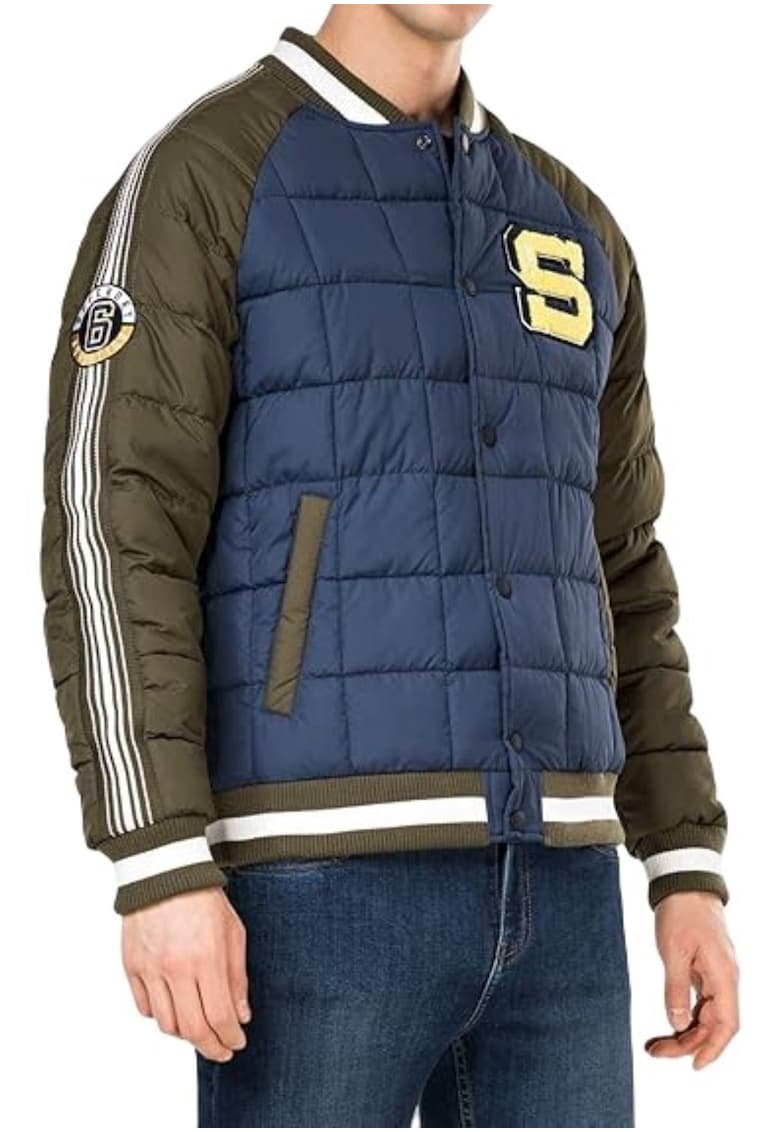 Мъжко яке Kyan Box Superdry - полиестер - синьо/каки Superdry Co