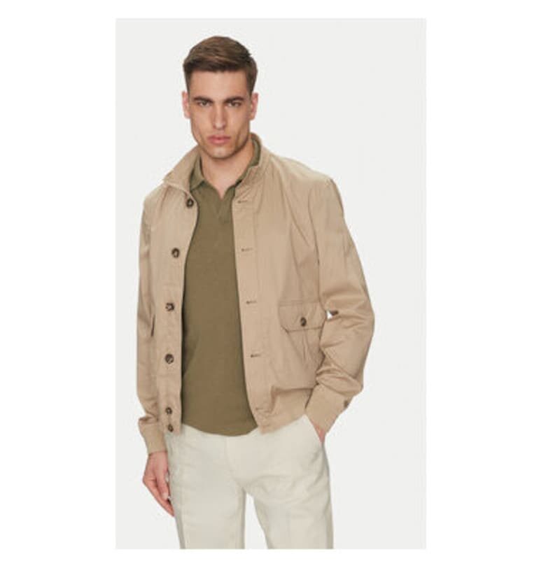 Мъжко яке  M5520Q-T3219 - Памук/Полиамид - Бежово Geox