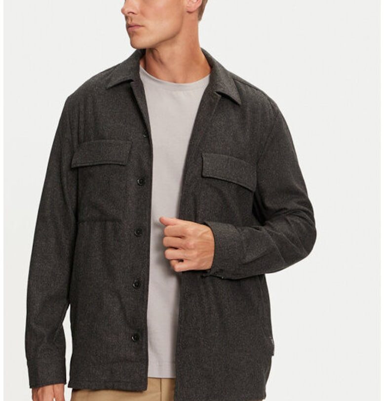 Мъжко яке - Marc O'Polo - 304173585 - Вълна/Полиестер - Сив - Сив marc o polo