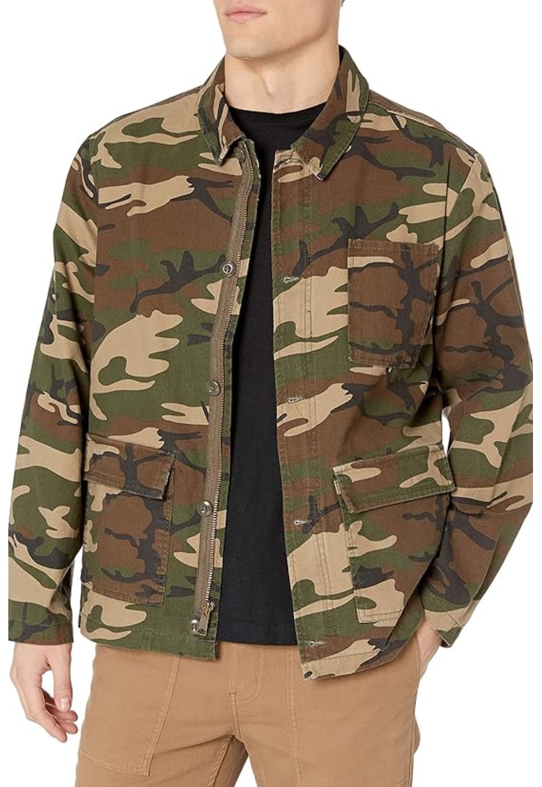 Мъжко яке Signal - памук - зелено - М Brixton