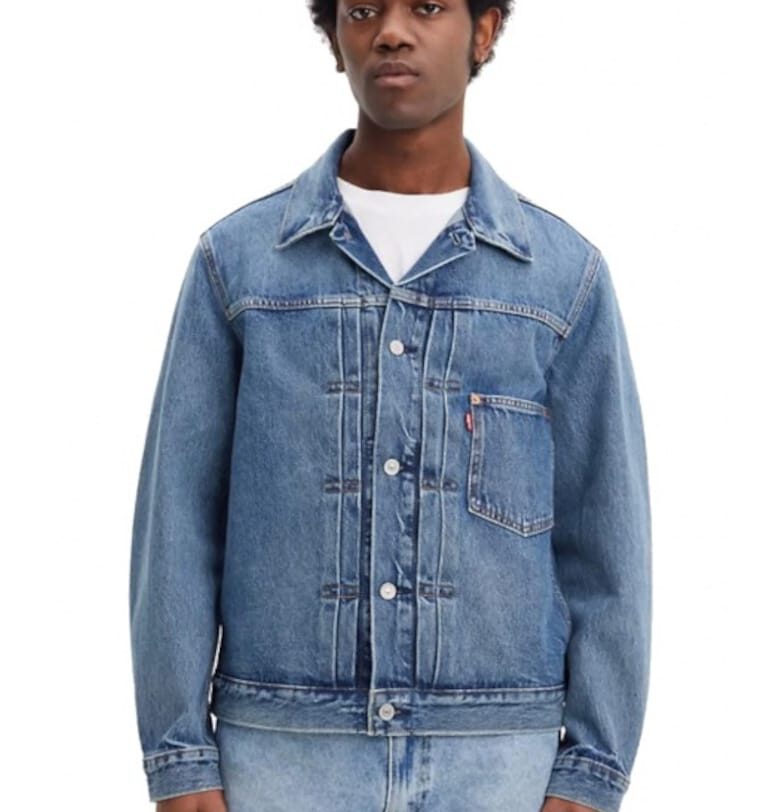 Мъжко яке  Trucker Type I - памук - синьо - Син Levis