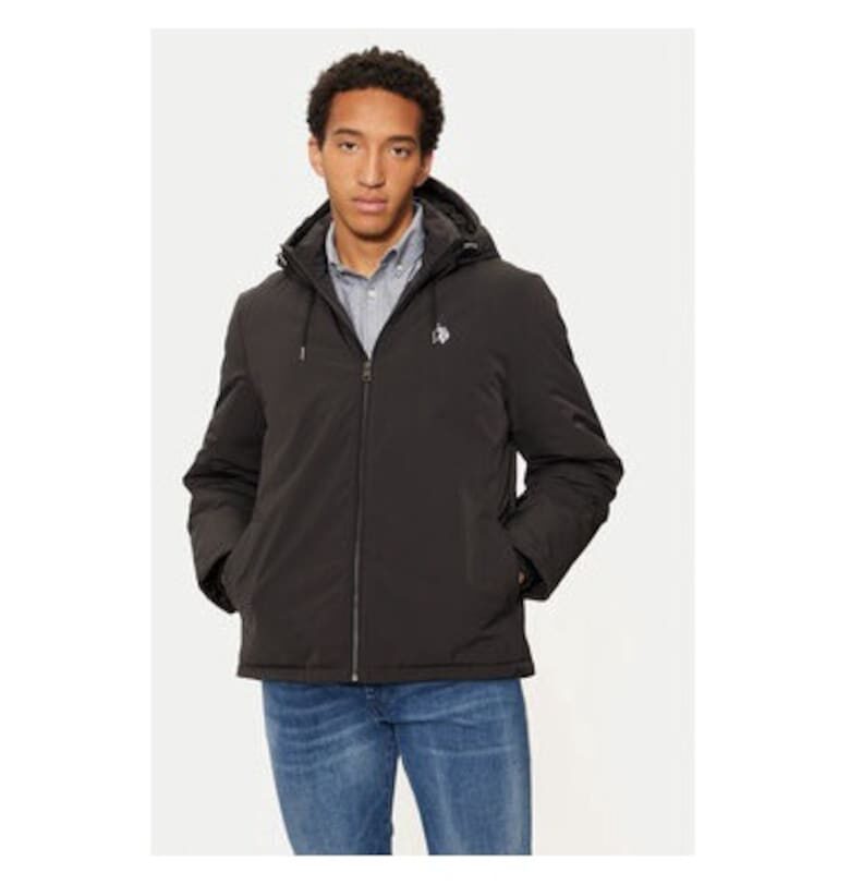 Мъжко яке - US Polo Assn. - 304798009 - Полиестер - Черно - Черен US Polo Assn