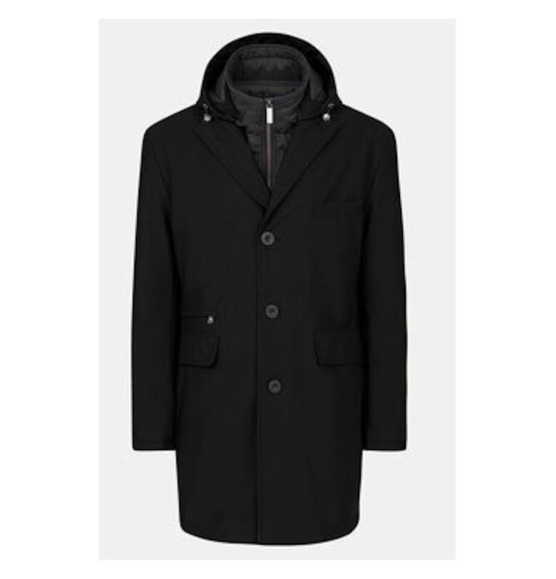 Мъжко яке -  Полиамид/Еластан - Черно - Черен Bugatti