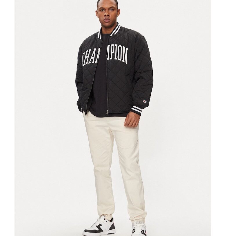 Мъжко яке -  Полиестер - Черно - - Черен Champion