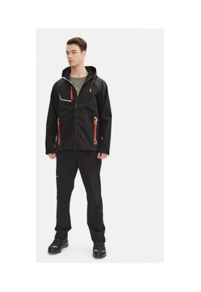 Мъжко яке - модел Robin - полиестер - черно - 95% полиестер - 5% еластан Aulp